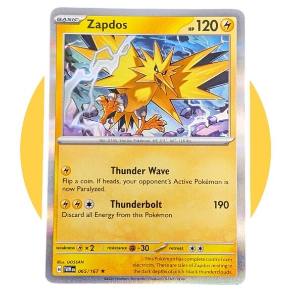 shiny zapdos pokemon card Zapdos ex (192/165)